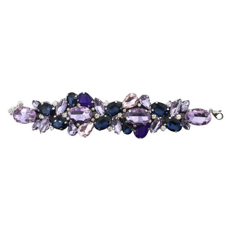 Bracciale Con Pietre Viola - Brc150