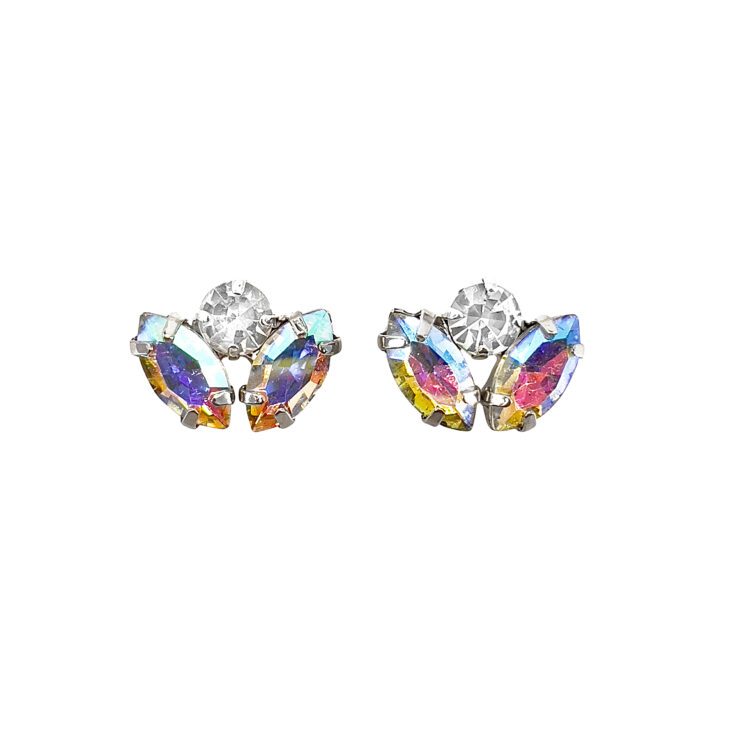 Orecchini Placcati Oro 24K Con Pietre Boreali E Crystal - Persefone37