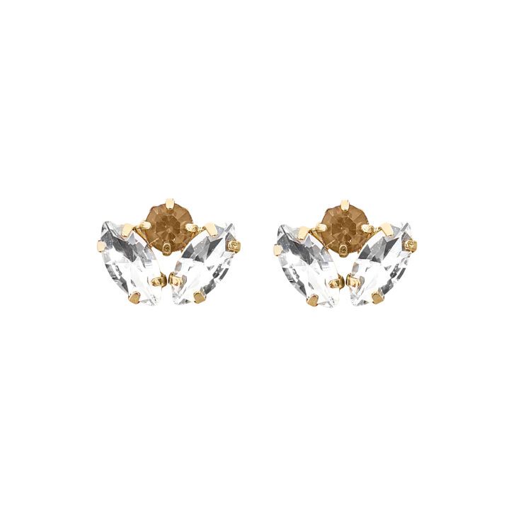 Orecchini Placcati Oro 24K Con Pietre Crystal - Persefone20