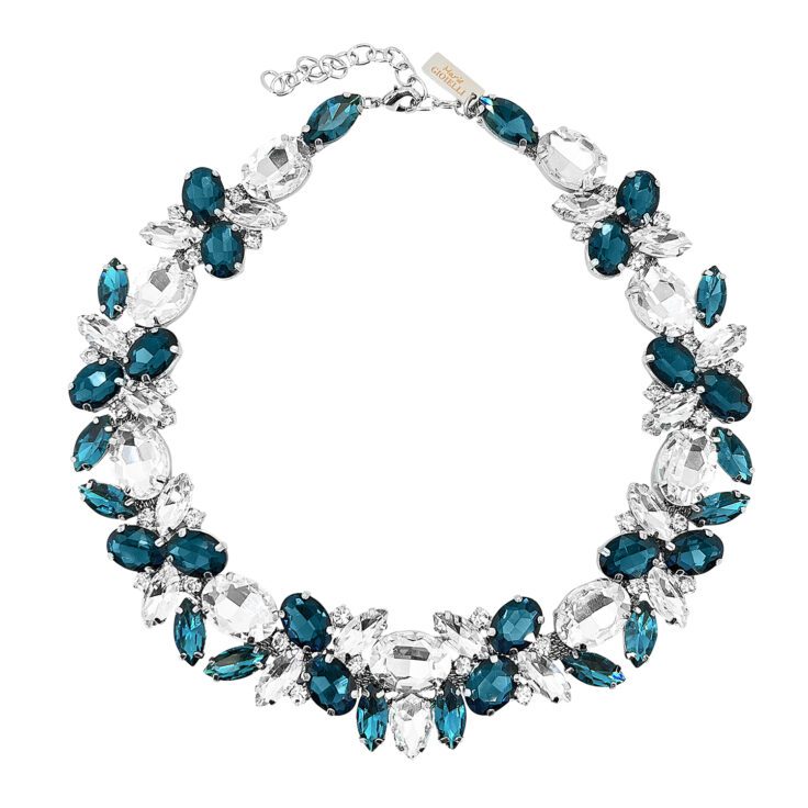 Collana Con Pietre Ottanio E Crystal - Silvia3