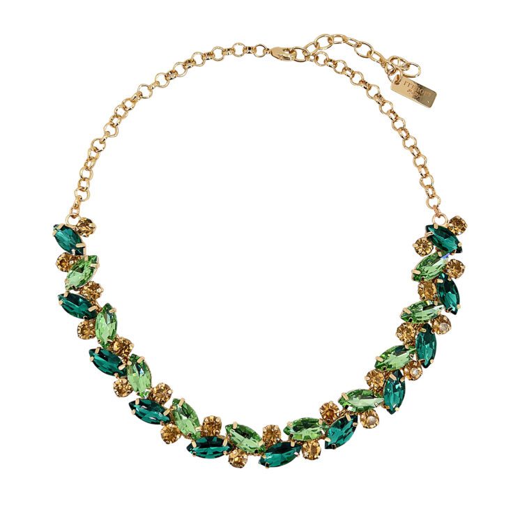 Collana Con Pietre Oro - Nkl210
