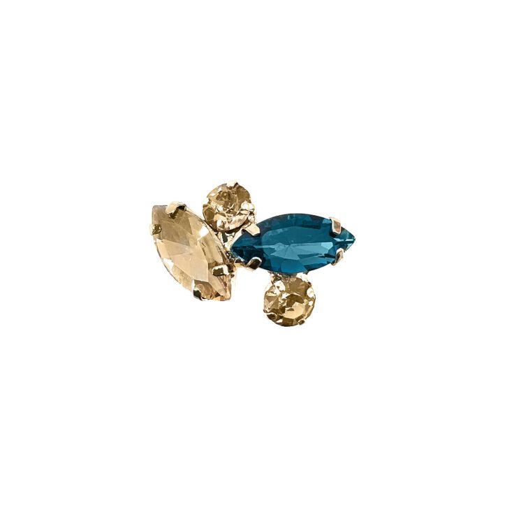 Anello Con Pietre Oro E Ottanio - A6Elettra