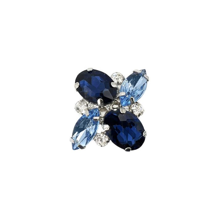 Anello Con Pietre Blu E Celesti - A14Afrodite