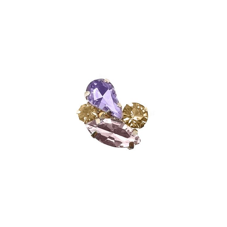 Anello Con Pietre Ametista E Rosa - A8Diana