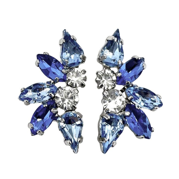 Orecchini Con Pietre Blu E Celesti - Atena35