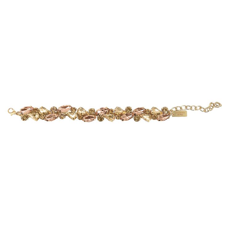 Bracciale Con Pietre Cipria E Oro - Saggezza22