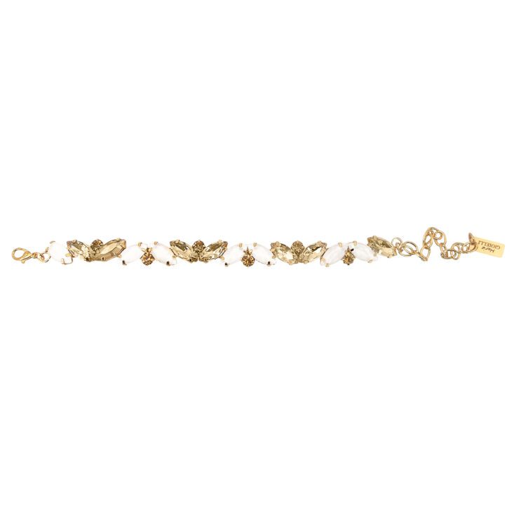 Bracciale Con Pietre Bianche E Oro - Innovazione18