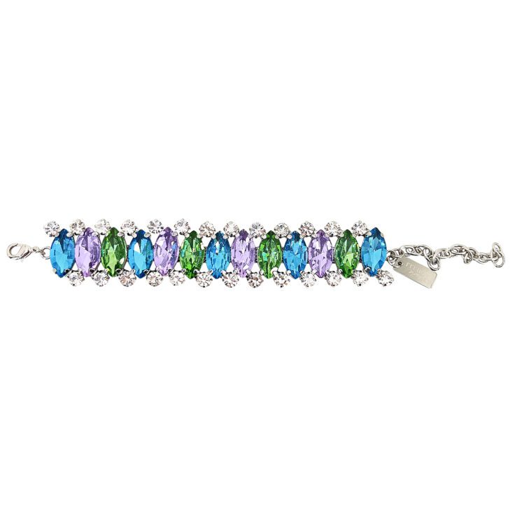Bracciale Con Pietre Turchesi Ametista E Verdi - Amore2