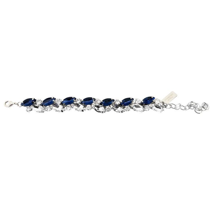 Bracciale Con Pietre Blu Elettrico E Crystal - Grazia17