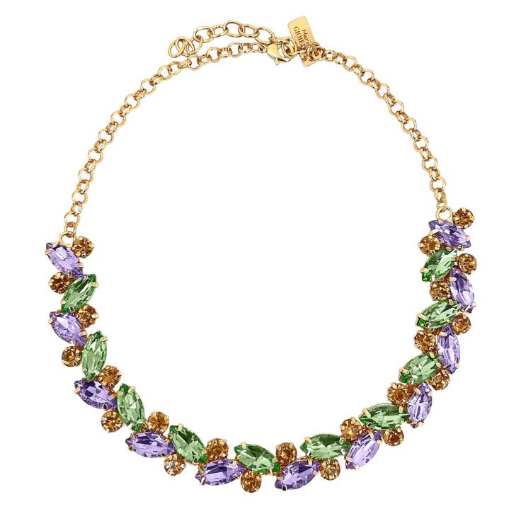 Collana Con Pietre Ametista E Verdi - Camilla21