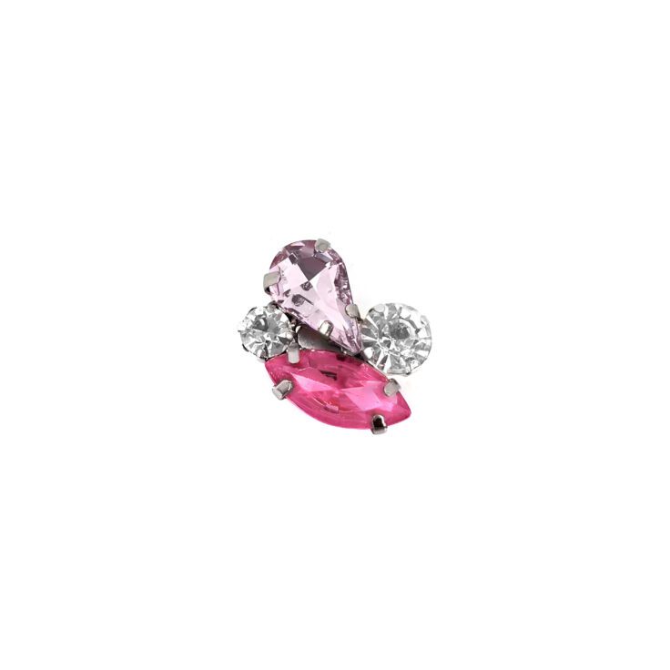 Anello Con Pietre Rosa E Fragola - A38Diana