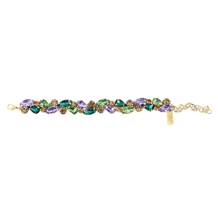 Bracciale Con Pietre Ametista E Verdi - Saggezza30