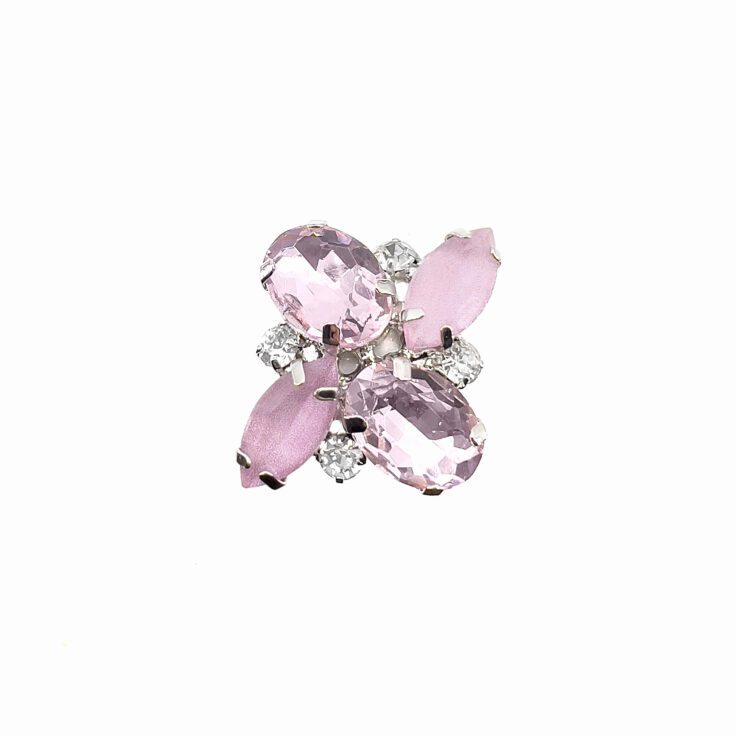 Anello Con Pietre Rosa - A44Afrodite