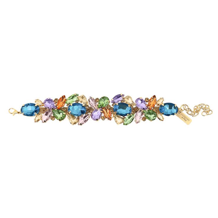 Bracciale Con Pietre Fucsia Blu E Arancioni - Armonia27