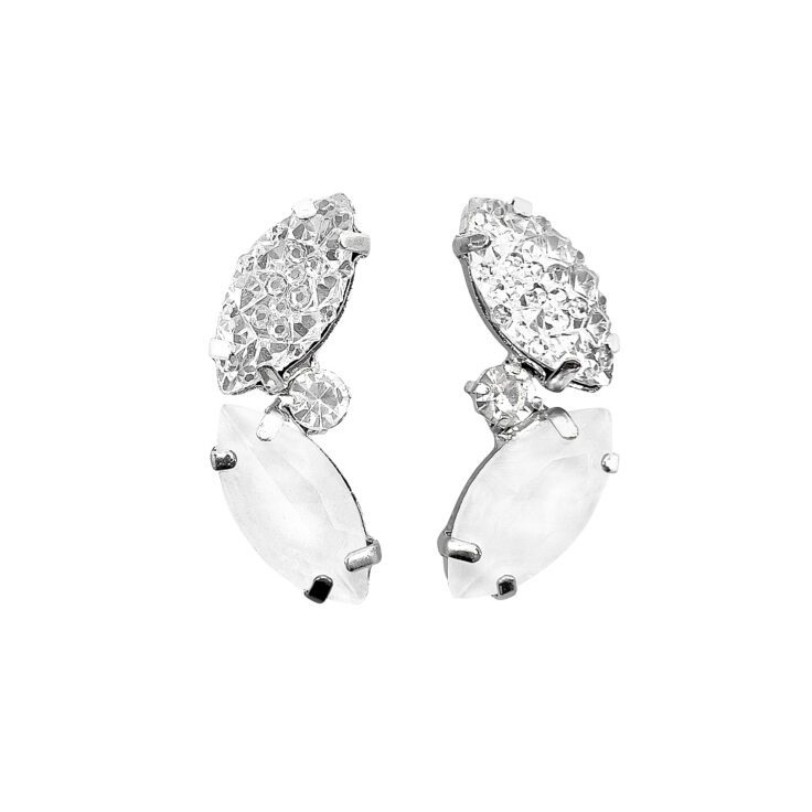 Orecchini Con Pietre Crystal Glitter E Bianche - Elettra39