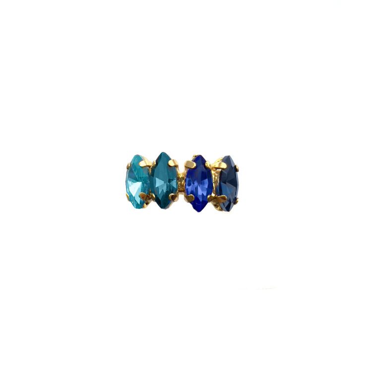 Orecchini Con Pietre Turchesi Ottanio Blu Elettrico E Blu - Mare15