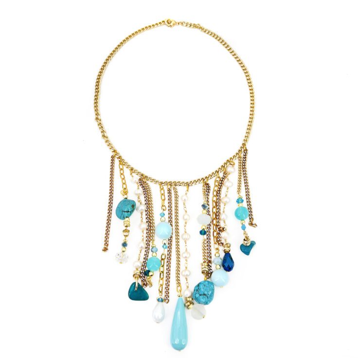 Collana Con Pendenti In Resina - Mare6