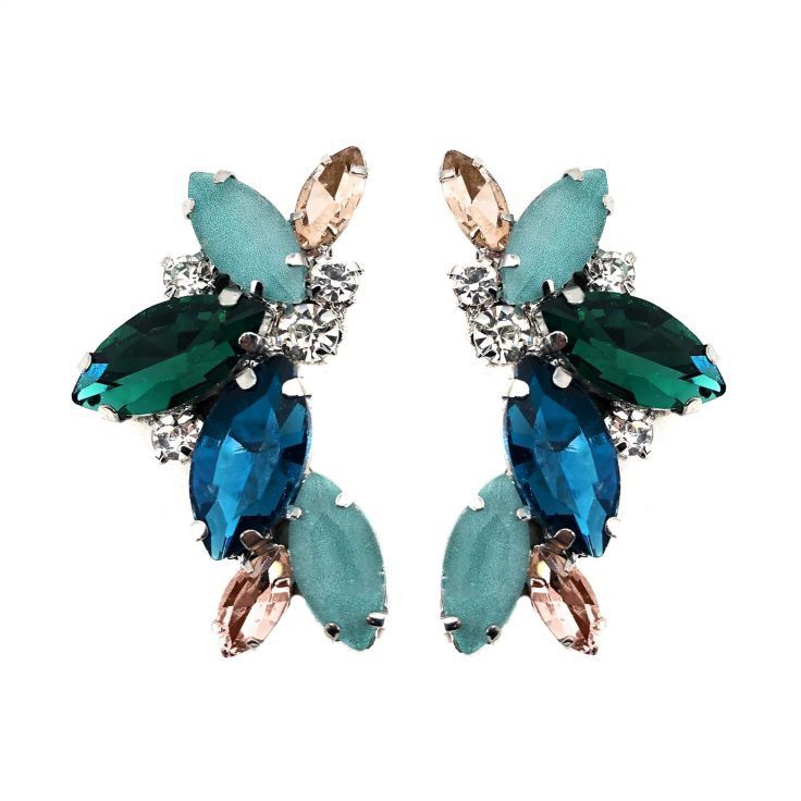 Orecchini Con Pietre Multicolor - Cl352