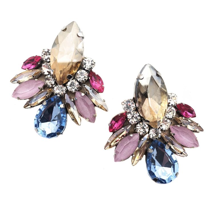 Orecchini Con Pietre Multicolor - Cl387