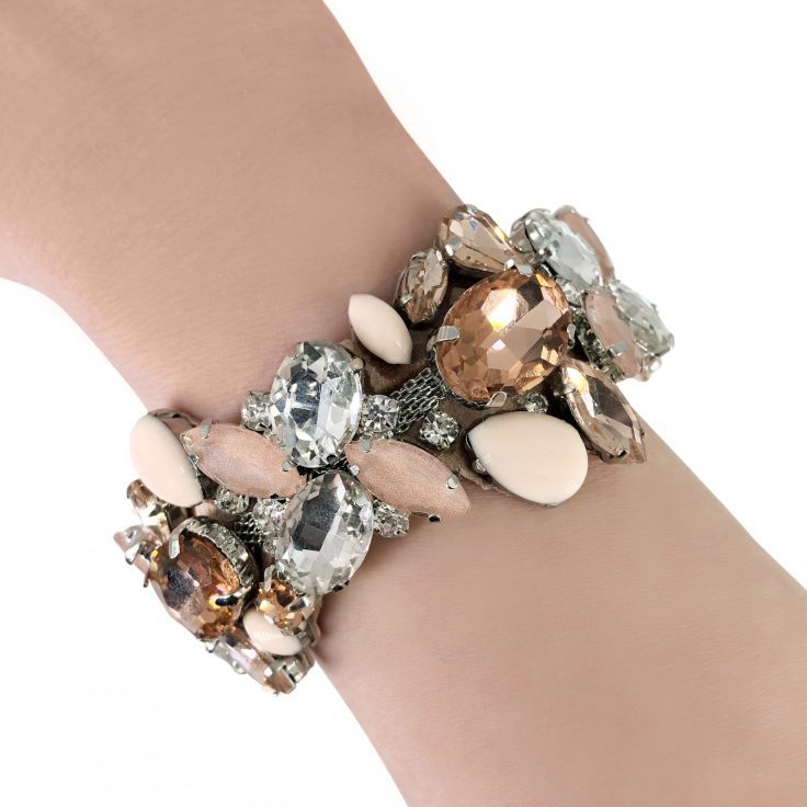 Bracciale Con Pietre Cipria - Brc104