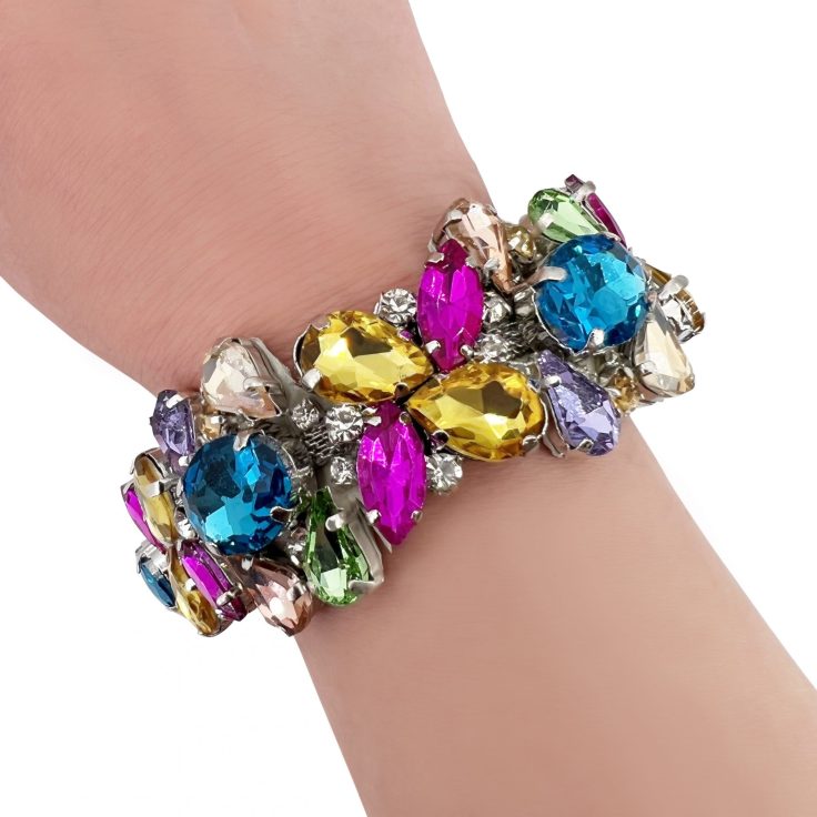 Bracciale Con Pietre Multicolor- Brc161