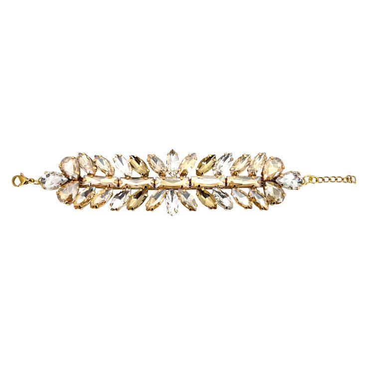 Bracciale Con Pietre Oro E Crystal - Brc263