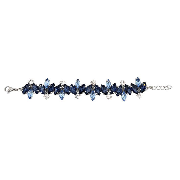 Bracciale Con Pietre Celesti E Blu - Brc280