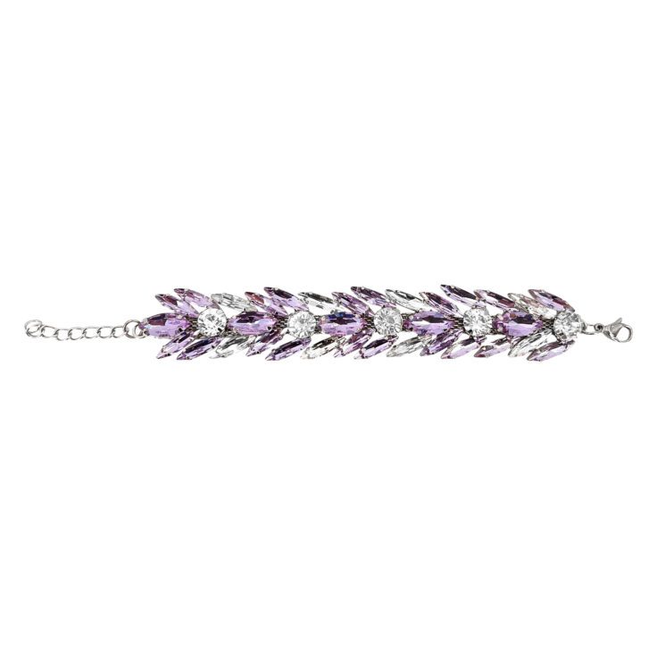 Bracciale Con Pietre Ametista - Brc267