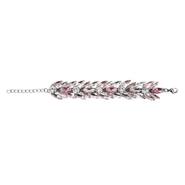 Bracciale Con Pietre Rosa E Crystal - Brc259