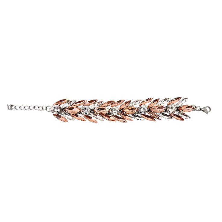 Bracciale Con Pietre Cipria E Crystal - Brc260