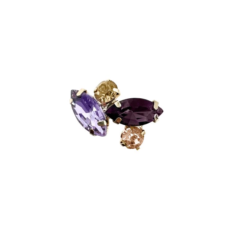 Anello Con Pietre Ametista E Viola - A18Elettra