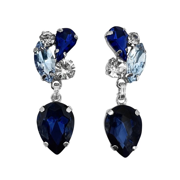 Orecchini Con Pietre Blu E Celesti - Universo7