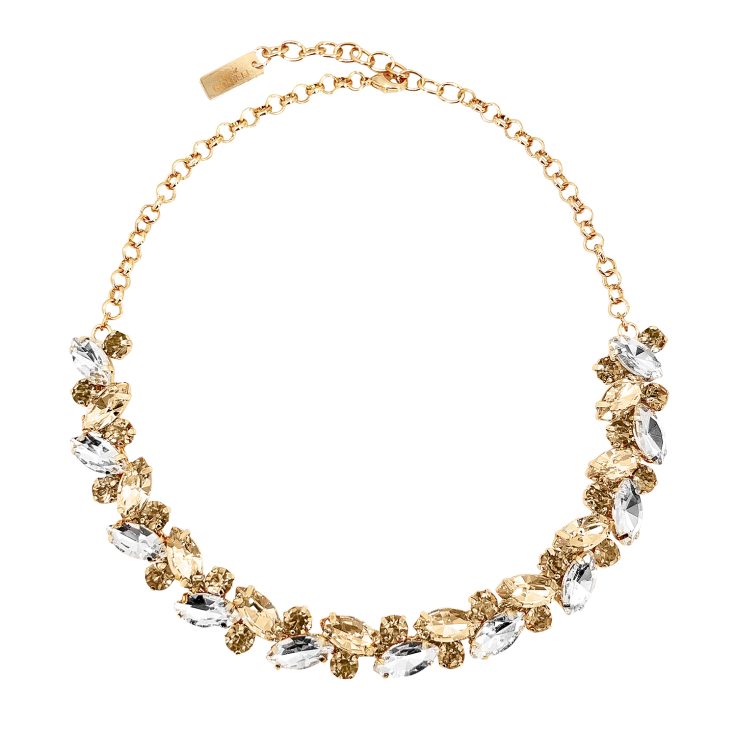 Collana Con Pietre Crystal E Oro - Camilla14