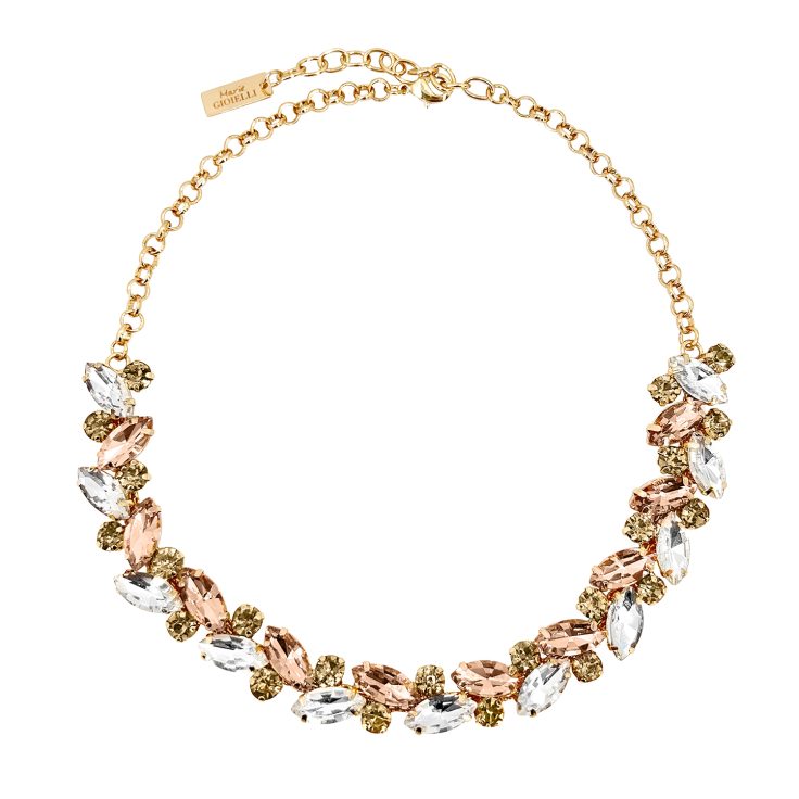 Collana Con Pietre Cipria E Crystal - Camilla15