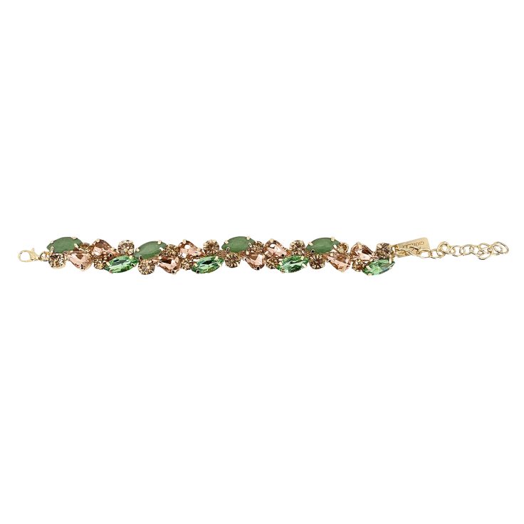 Bracciale Con Pietre Verdi E Cipria - Saggezza21