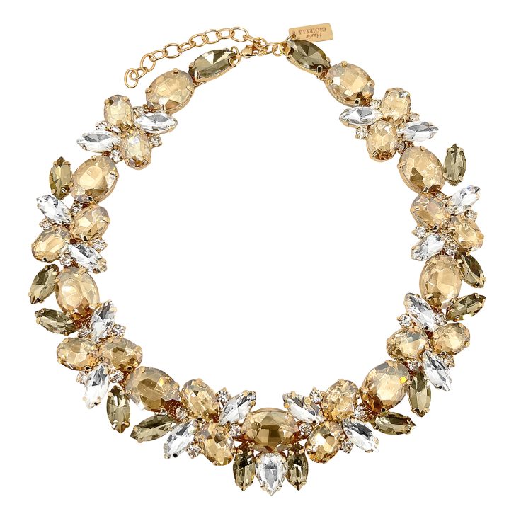 Collana Con Pietre Oro E Crystal - Silvia11
